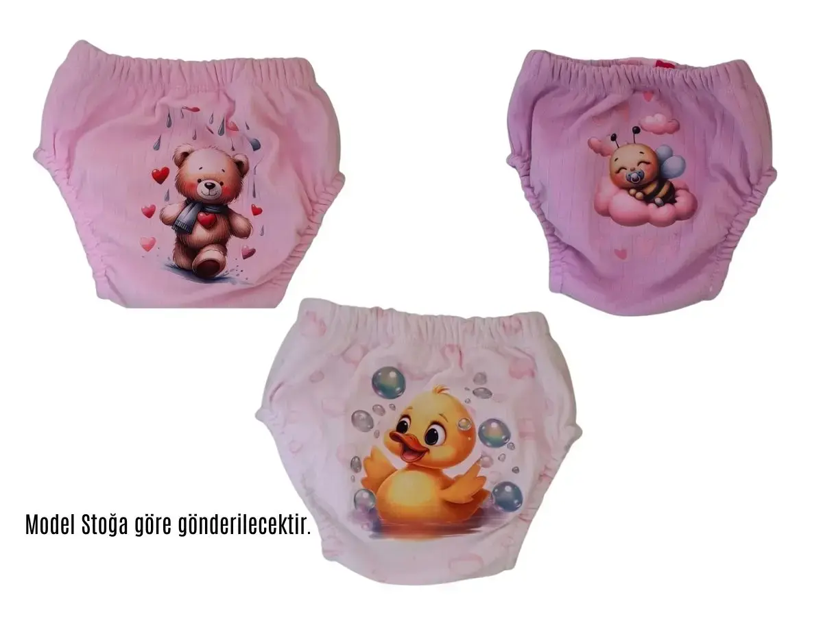 Alıştırma Külodu Suprem Kumaş 3 Adet Pembe (model Stok Durumuna Göre Gönderilir)