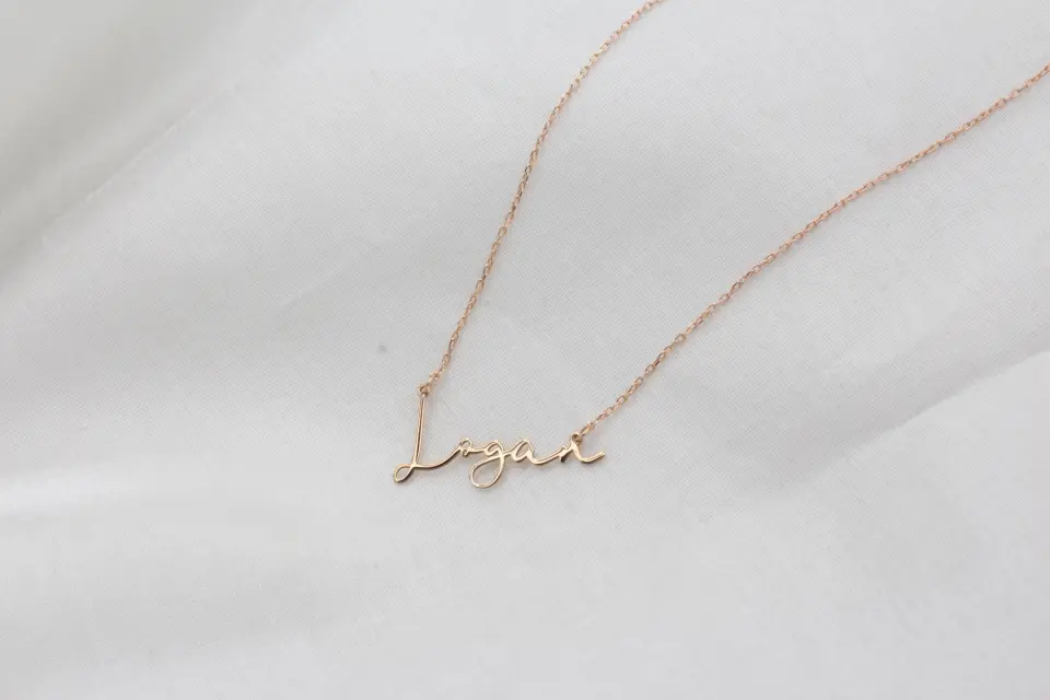 Kişiye Özel İsimli Kolye – 14K Altın Kaplama