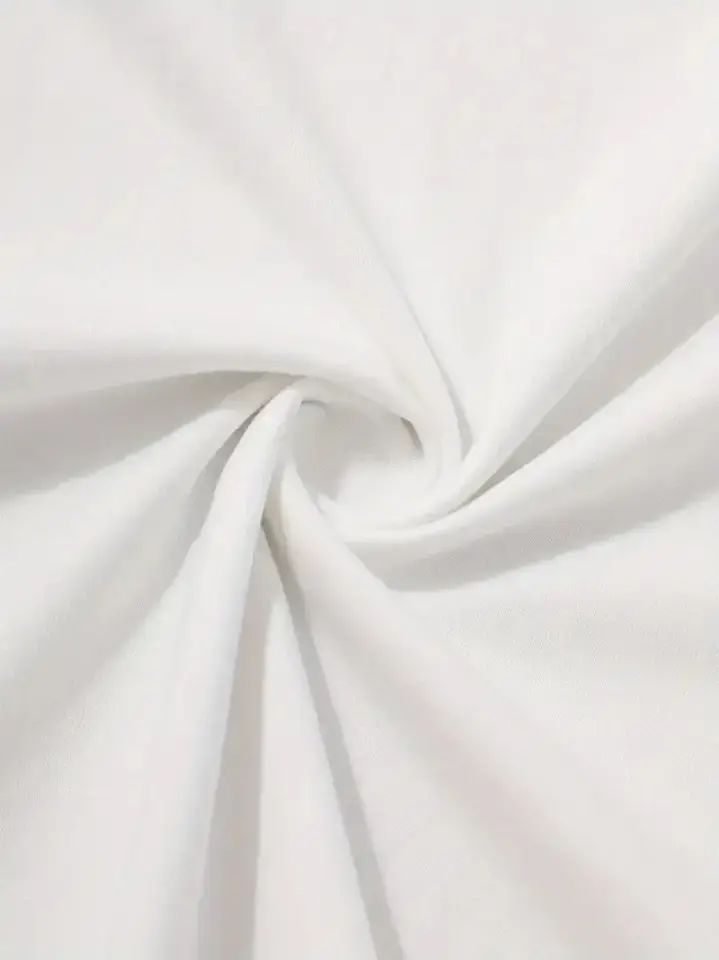 Baskılı Oversize Bisiklet Yaka T-shirt - Beyaz