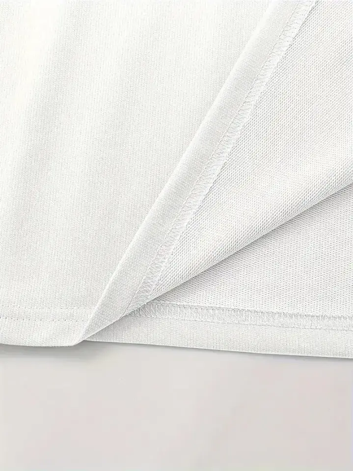 Baskılı Oversize Bisiklet Yaka T-shirt - Beyaz