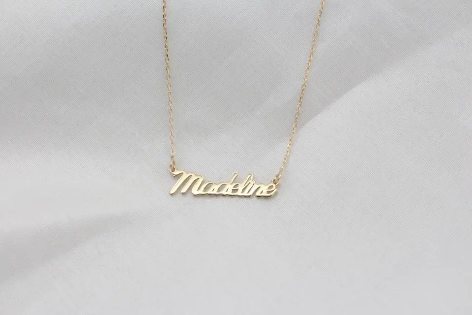 Kişiye Özel İsimli Kolye – 14K Altın Kaplama