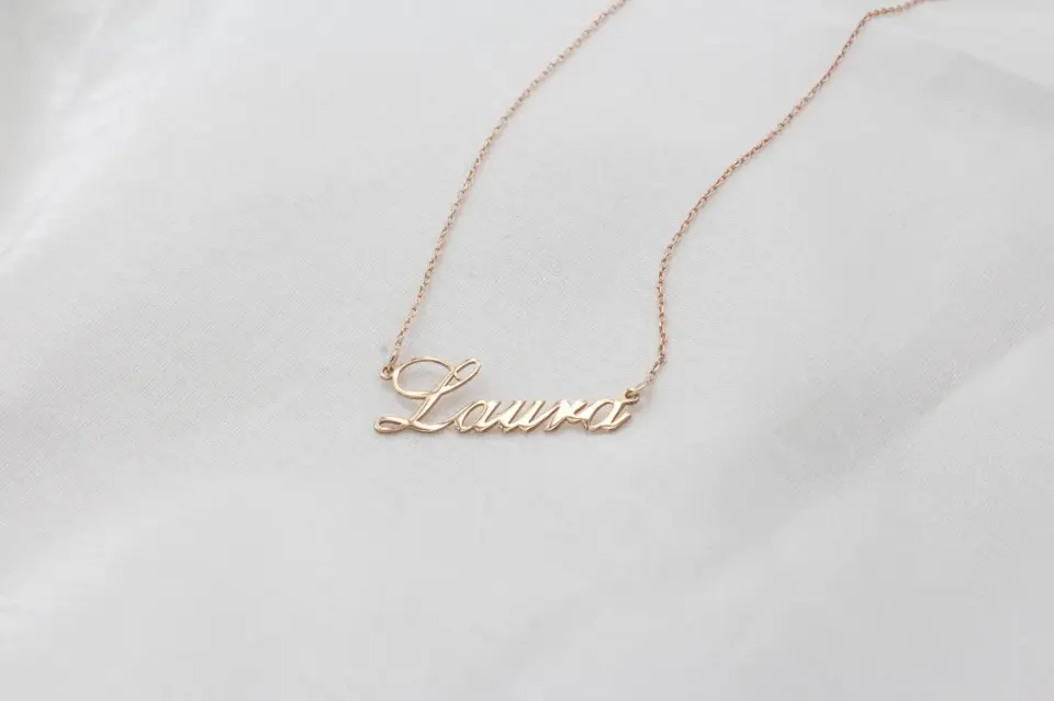 Kişiye Özel İsimli Kolye – 14K Altın Kaplama