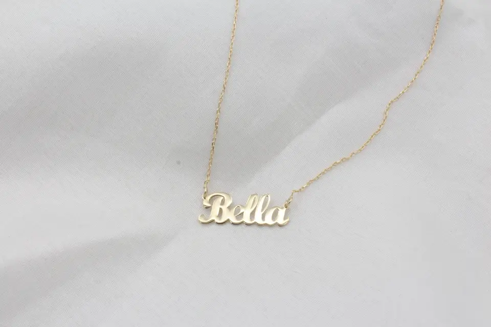 Kişiye Özel İsimli Kolye – 14K Altın Kaplama