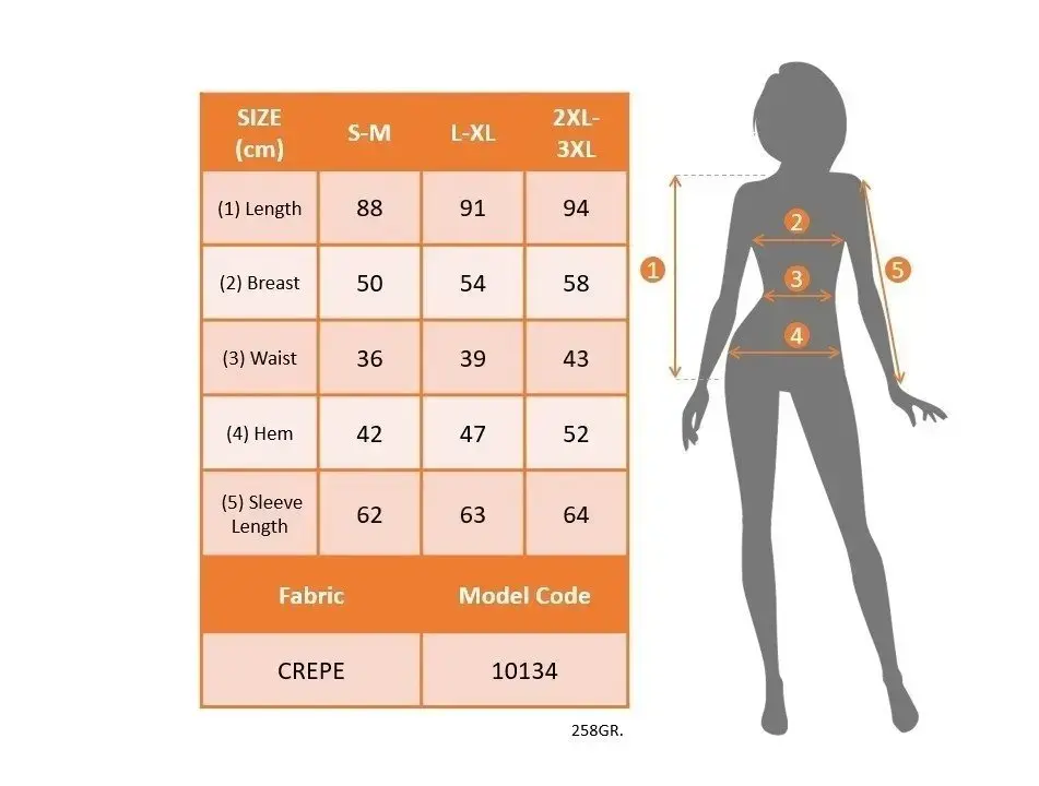 Kadın Uzun Kollu Kruvaze Yaka Krep Mini Boy Elbise