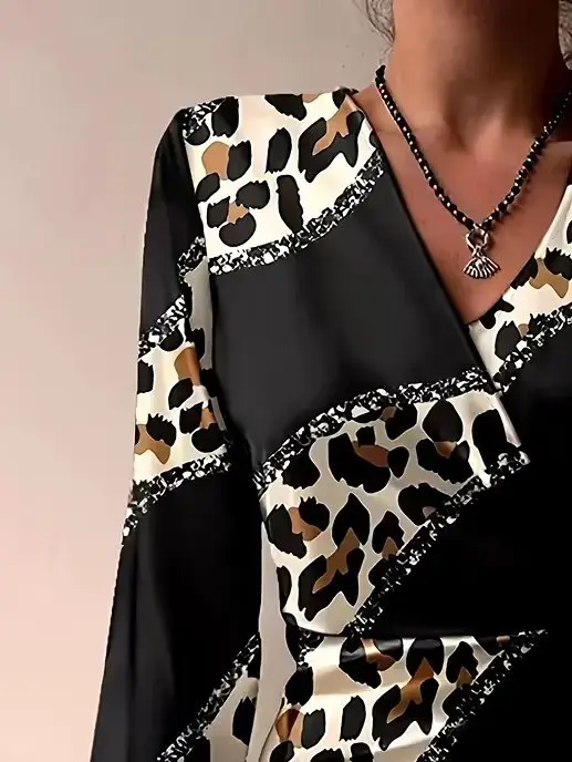 Kadın Uzun Kollu Kruvaze Yakalı Asimetrik Detaylı Mini Modal Elbise