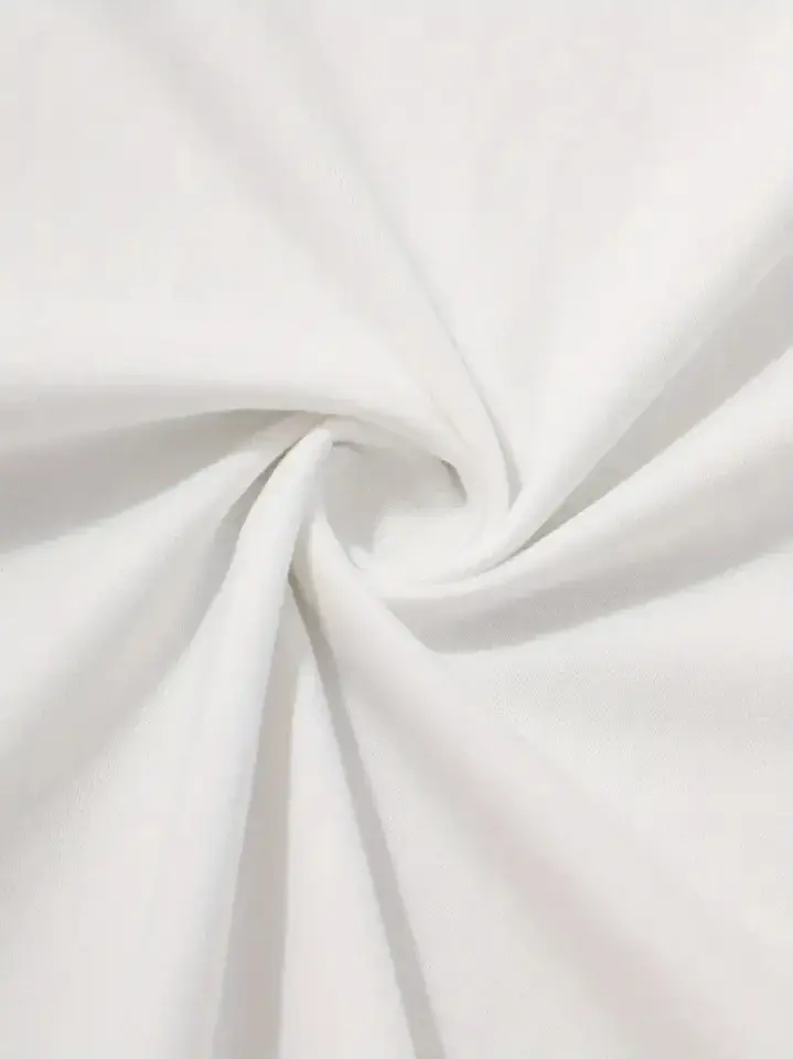 Baskılı Oversize Bisiklet Yaka T-shirt - Beyaz