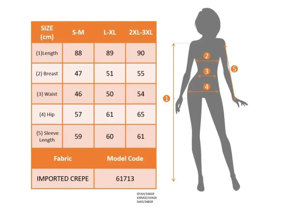 Kadın Uzun Kollu V Yakalı Kısa Ithal Krep Elbise